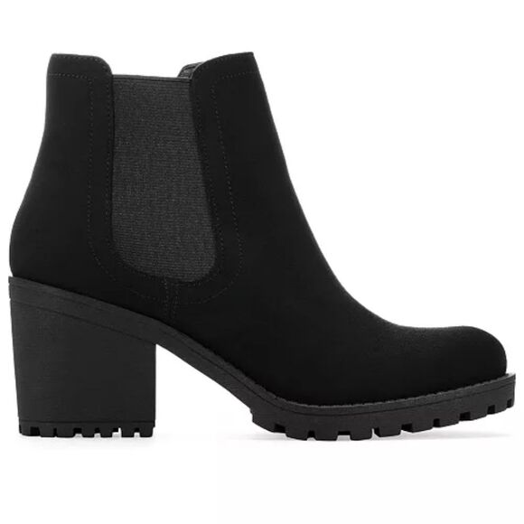 Sun + StoneWomen's Morghan Lug Sole Block-Heel Booties, Size 10 - Picture 6 of 6